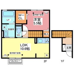 Alhambra (ｱﾙﾊﾝﾌﾞﾗ) Un(アン)の物件間取画像